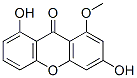 3,8-Dihydroxy-1-methoxy-9H-xanthen-9-one Structure