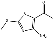 1-[4-AMINO-2-(METHYLSULFANYL)-1,3-THIAZOL-5-YL]ETHANONE Structure