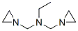 N,N-bis(aziridin-1-ylmethyl)ethanamine Structure