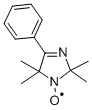 4-페닐-2,2,5,5-테트라메틸-3-이미다졸린-1-일옥시, 프리라디칼 구조식 이미지