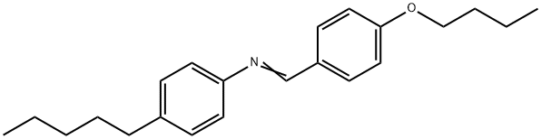 4-N-BUTOXYBENZYLIDENE-4'-PENTYLANILINE 구조식 이미지