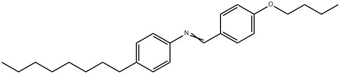 P-BUTOXYBENZYLIDENE-P-OCTYLANILINE Structure