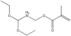 (METHACRYLOXYMETHYL)METHYLDIETHOXYSILANE 구조식 이미지