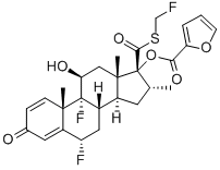 FLUTICASONE FUROATE Structure