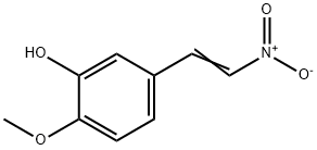 1-(3-하이드록시-4-메톡시페닐)-2-니트로에텐 구조식 이미지