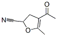 2-Furancarbonitrile, 4-acetyl-2,3-dihydro-5-methyl- (9CI) Structure