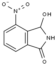 3-HYDROXY-4-NITROISOINDOLIN-1-ONE 구조식 이미지