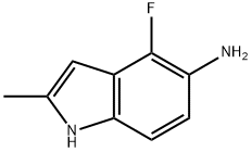 1H-Indol-5-amine,4-fluoro-2-methyl-(9CI) Structure