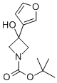 3-FURAN-3-YL-3-HYDROXYAZETIDINE-1-CARBOXYLIC ACID TERT-BUTYL ESTER Structure