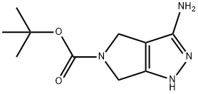 5N-BOC-3-AMINO-4,6-DIHYDRO-1H-PYRROLO[3,4-C]PYROZOLE 구조식 이미지