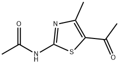 N-(5-acetyl-4-methyl-1,3-thiazol-2-yl)acetamide 구조식 이미지