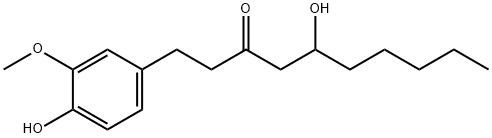 6-GINGEROL,(+/-) Structure