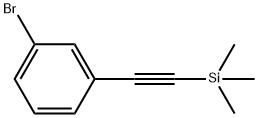 (3-BROMOPHENYLETHYNYL)TRIMETHYLSILANE Structure