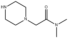N,N-DIMETHYL-2-PIPERAZIN-1-YL-ACETAMIDE 구조식 이미지