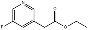 3-Pyridineacetic acid, 5-fluoro-, ethyl ester Structure
