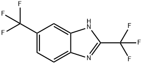 2,5-BIS(트리플루오로메틸)-1H-벤즈이미다졸 구조식 이미지