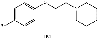 N-(2-(4-브로모페녹시)에틸)피페리딘염산염 구조식 이미지