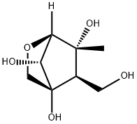 2-Oxabicyclo[2.2.1]heptane-4,6,7-triol,5-(hydroxymethyl)-6-methyl-,(1R,4R,5R,6R,7R)-(9CI) 구조식 이미지