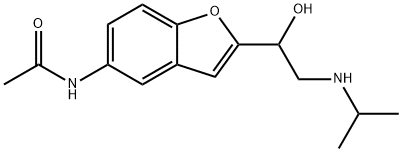 1-[5-(Acetylamino)benzofuran-2-yl]-2-(isopropylamino)ethanol Structure
