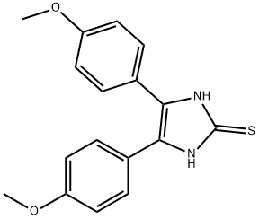 4,5-BIS-(4-METHOXY-PHENYL)-1,3-DIHYDRO-IMIDAZOLE-2-THIONE Structure