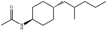 DL-N-ACETYL-4-(2-METHYLPENTYL)-CYCLOHEXYLAMINE Structure