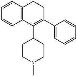 1-(1-Methyl-4-piperidyl)-2-phenyl-3,4-dihydronaphthalene Structure