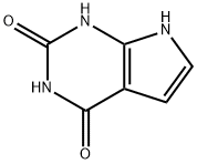 7H-Pyrrolo[2,3-d]pyrimidine-2,4-diol 구조식 이미지