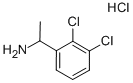 (+/-)-2,3-DICHLORO-ALPHA-METHYLBENZYLAMINE HYDROCHLORIDE Structure