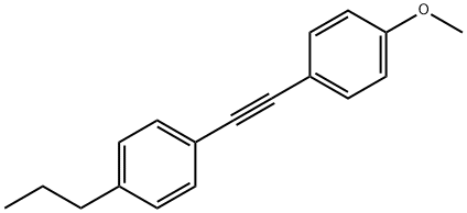 1-[2-(4-Methoxyphenyl)-1-ethynyl]-4-propylbenzene  Structure