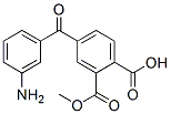 methyl hydrogen 4-(m-aminobenzoyl)phthalate Structure
