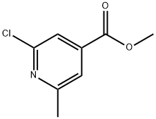 Methyl 2-chloro-6-methylpyridine-4-carboxylate 구조식 이미지