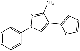 1-phenyl-4-(2-thienyl)-1H-pyrazol-3-ylamine Structure