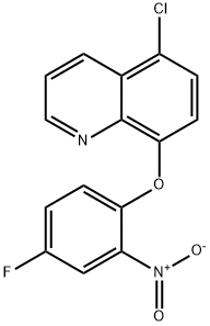 5-chloro-8-(4-fluoro-2-nitrophenoxy)quinoline Structure