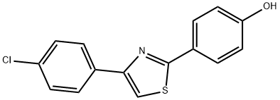 4-[4-(4-chlorophenyl)-1,3-thiazol-2-yl]phenol Structure