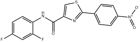 N-(2,4-difluorophenyl)-2-(4-nitrophenyl)-1,3-thiazole-4-carboxamide Structure