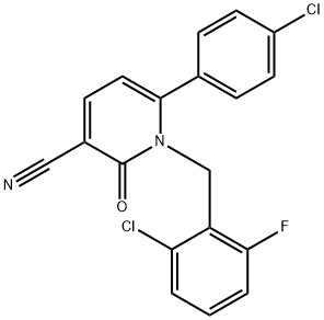 1-(2-chloro-6-fluorobenzyl)-6-(4-chlorophenyl)-2-oxo-1,2-dihydro-3-pyridinecarbonitrile Structure
