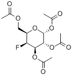 1,2,3,6-TETRA-O-ACETYL-4-DEOXY-4-FLUORO-A-D-GALACTOPYRANOSE 구조식 이미지