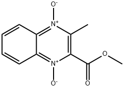 2-(METHOXYCARBONYL)-3-METHYLQUINOXALINEDIIUM-1,4-DIOLATE 구조식 이미지
