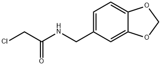 N-(1,3-BENZODIOXOL-5-YLMETHYL)-2-CHLOROACETAMIDE Structure