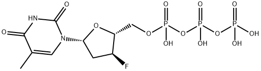 3'-fluorothymidine-5'-triphosphate Structure