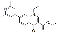 ethyl 7-(2,6-dimethyl-4-pyridyl)-1-ethyl-1,4-dihydro-4-oxoquinoline-3-carboxylate  구조식 이미지