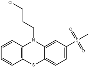 10-(3-chloropropyl)-2-(methylsulphonyl)-10H-phenothiazine Structure