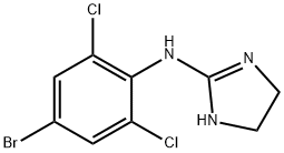 2-(4-Bromo-2,6-dichloroanilino)-2-imidazoline 구조식 이미지