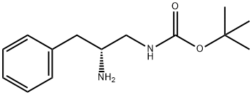 (R)-(2-아미노-2-페닐-에틸)-탄산tert-부틸에스테르 구조식 이미지