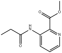 2-Pyridinecarboxylicacid,3-[(1-oxopropyl)amino]-,methylester(9CI) Structure