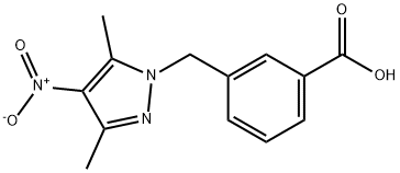 3-[(3,5-DIMETHYL-4-NITRO-1H-PYRAZOL-1-YL)METHYL]BENZOIC ACID Structure