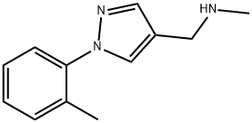 N-METHYL-1-[1-(2-METHYLPHENYL)-1H-PYRAZOL-4-YL]METHANAMINE Structure