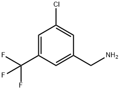 3-클로로-5-트리플루오로메틸-벤질라민 구조식 이미지