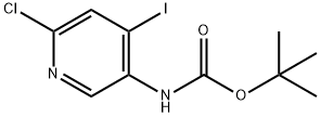 CARBAMICACID,(6-클로로-4-아이오도-3-피리디닐)-,1,1-디메틸에틸에스테르 구조식 이미지