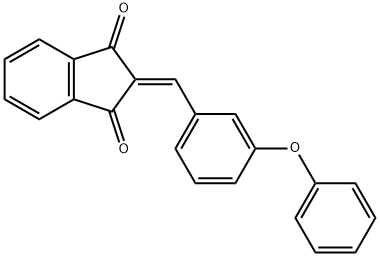 2-[(3-phenoxyphenyl)methylene]-1H-indene-1,3(2H)-dione Structure